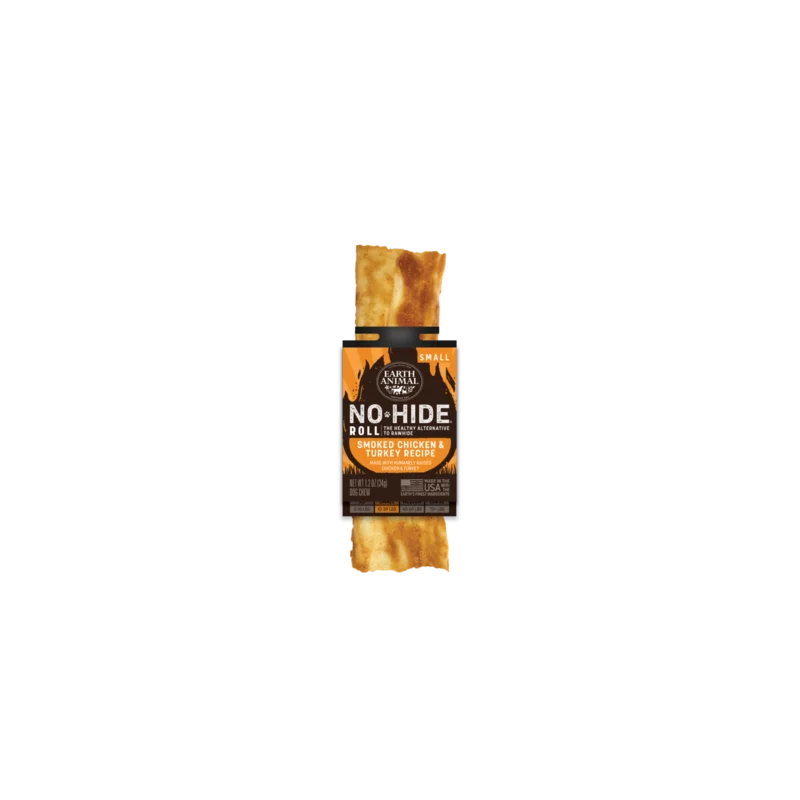 Earth Animal No-Hide Barbeque Collection Smoked Chicken & Turkey Rolls
