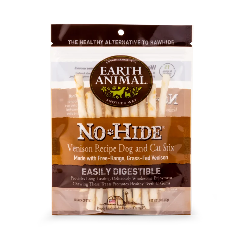 Earth Animal Venison No-Hide Dog and Cat Stix