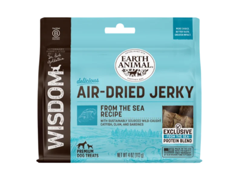 Earth Animal Wisdom Air-Dried From the Sea Recipe Jerky Dog Treats