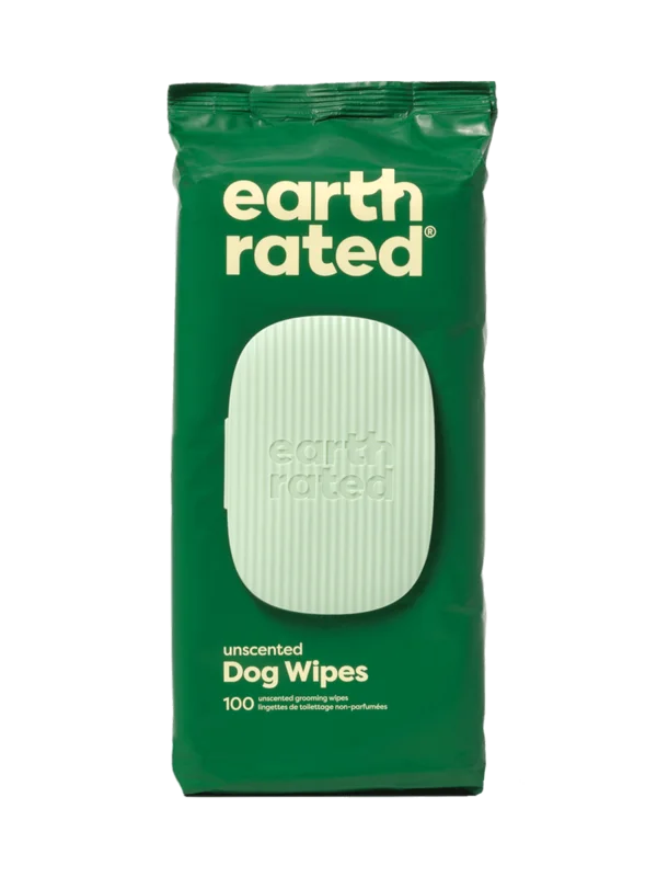 Earth Rated Plant-Based Dog Grooming Wipes