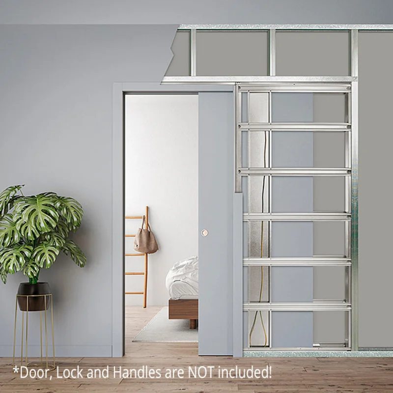 Eclisse - Steel Single Pocket Door Kit