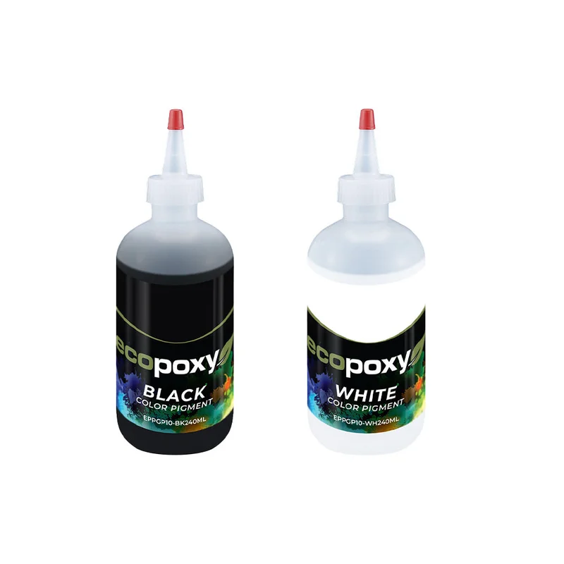 EcoPoxy Color Pigments 240 mL (White or Black) Black