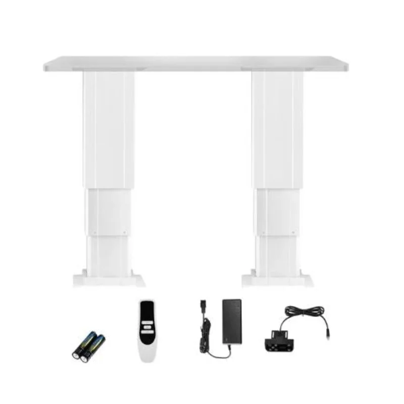 Electric Lifting Column System 260 lbs Lift Table Three-stage Adjustable Desk Column Telescopic Table Leg Comes with Power-Supply Option to Control up/Down Motion
