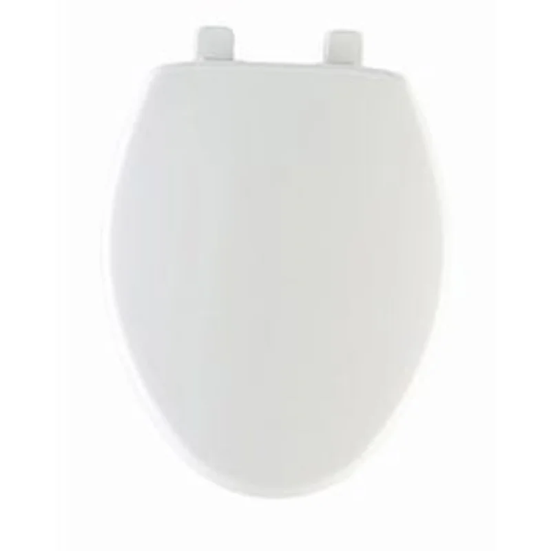Elongated Plastic Toilet Seat, Whisper-Close(TM) Hinge, STA-TITE(TM), White