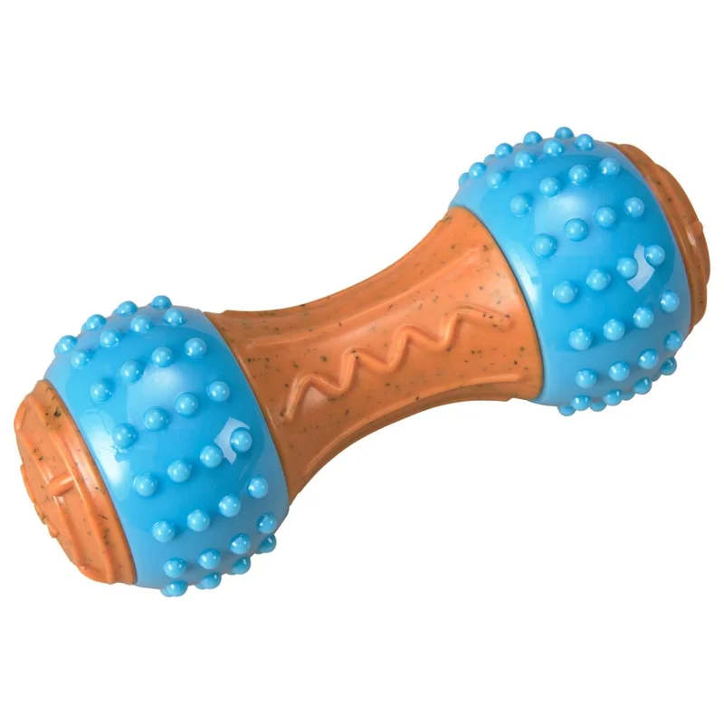 Ethical Pet SPOT Bambone+ Giggler Dumbell Peanut Butter Dog Toy