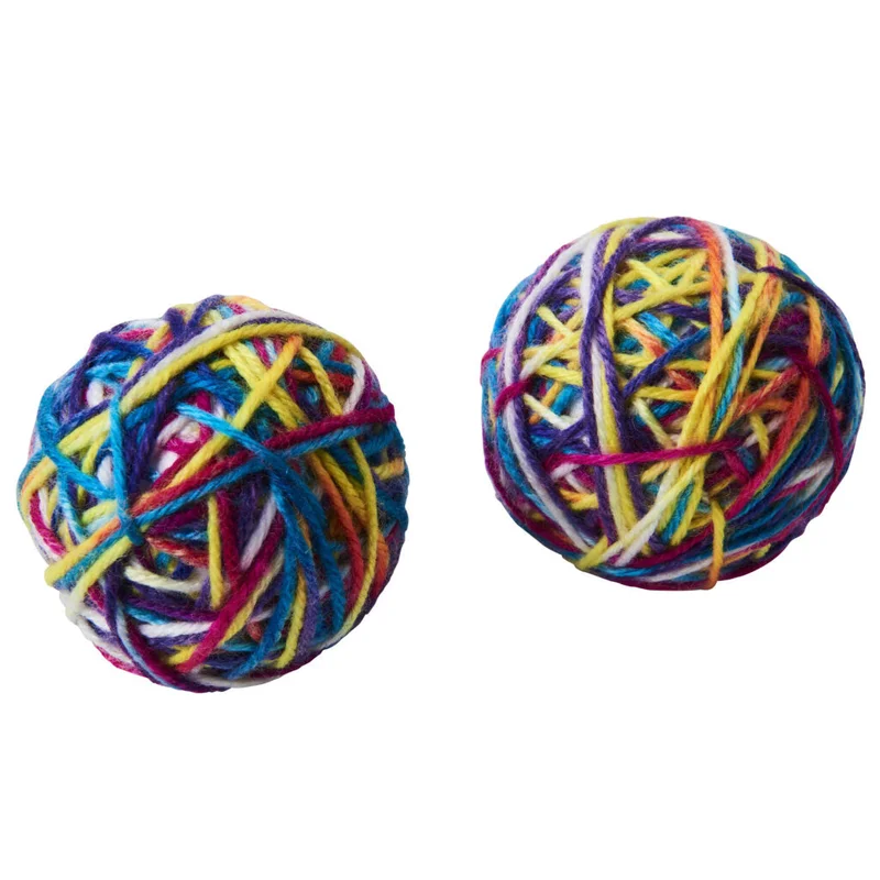 Ethical Spot Sew Much Fun Yarn Balls 2.5 2 Pk Cat Toy