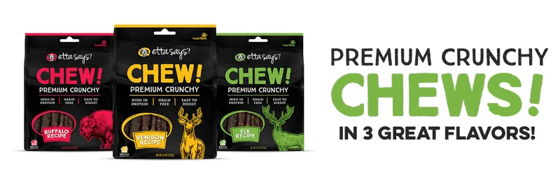 Etta Says! Chewy! Premium Crunchy Venison Recipe Dog Treats