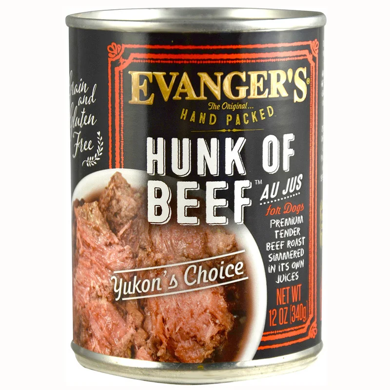 Evangers Hunk Of Beef Dog Food