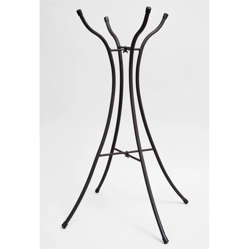 Evergreen Hourglass Shape Metal Bird Bath Stand