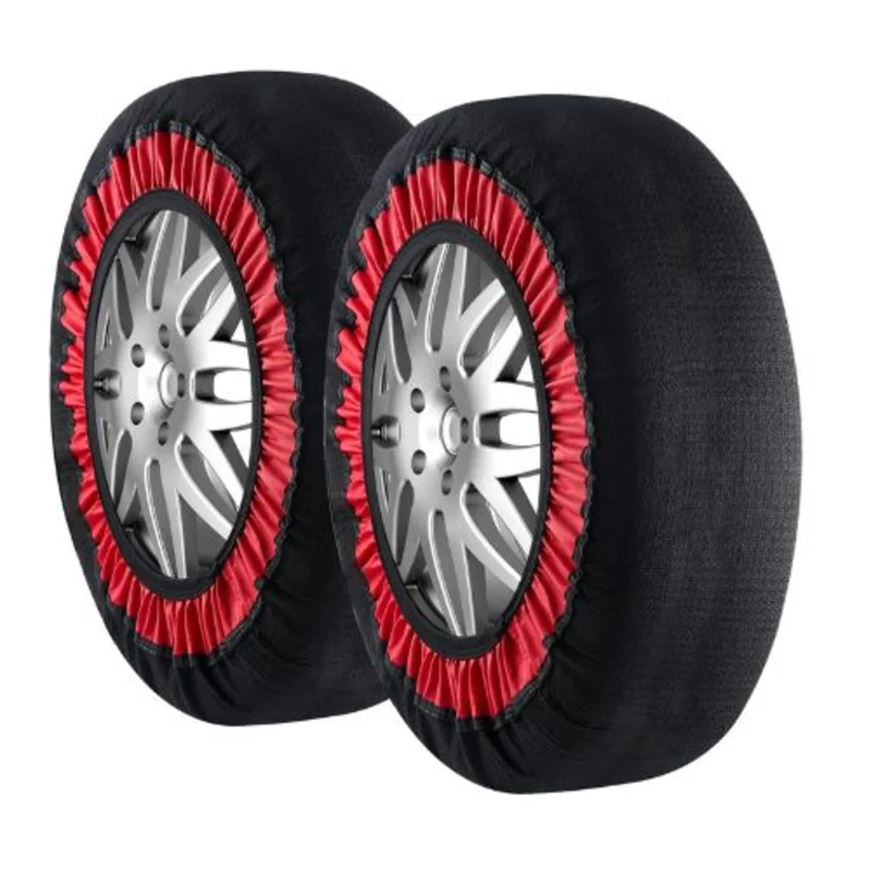 Extra Large Snow Tire Socks with Elastic Straps (2-Pack)