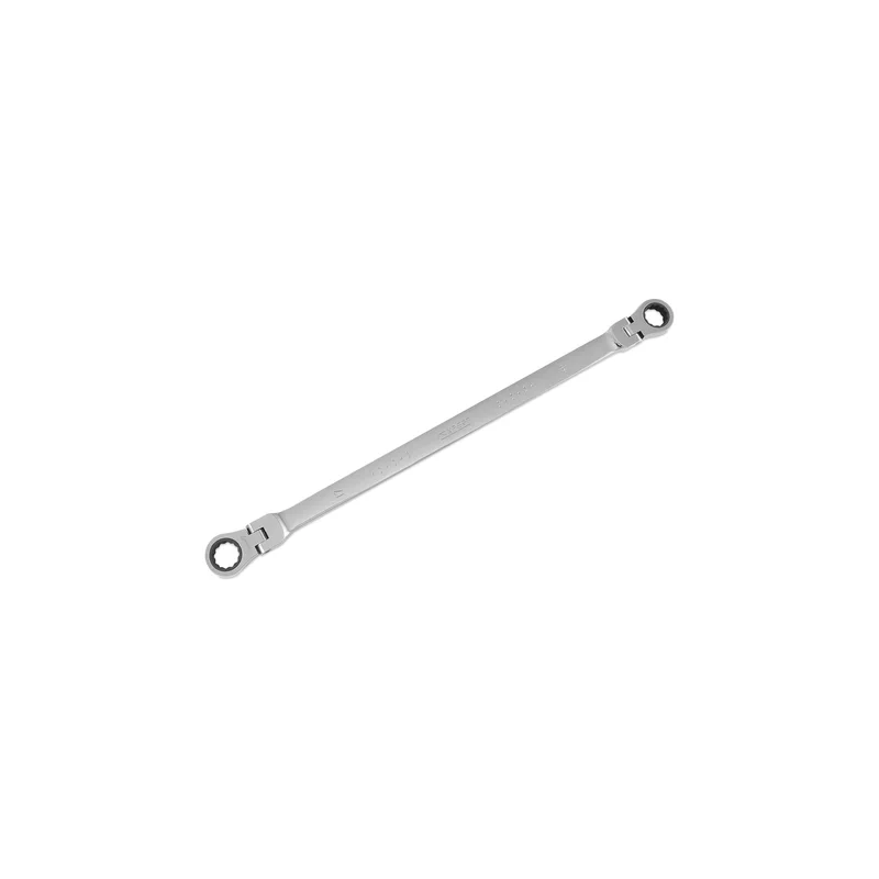 Extra-Long SAE Double-Box Flex Ratcheting Wrench 16mm x 17mm - 12-PT.