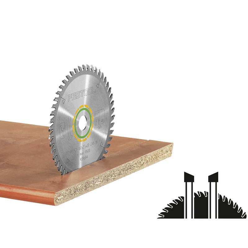 Festool Saw Blade, Wood Fine Cut, 60 Teeth, For KSC 60 (2.3 mm Kerf)