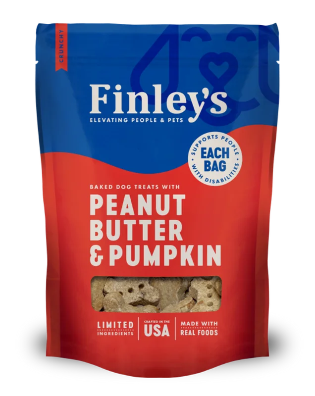 Finley's Peanut Butter Pumpkin Crunchy Biscuits Dog Treats