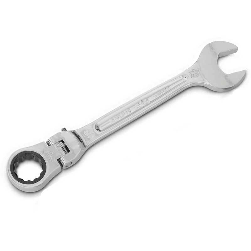 Flexible-Head Ratcheting Wrench 19mm - 12-PT.