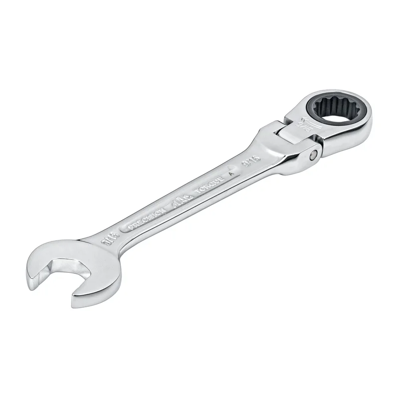 Flexible-Head Ratcheting Wrench 9/16" - 12-PT.