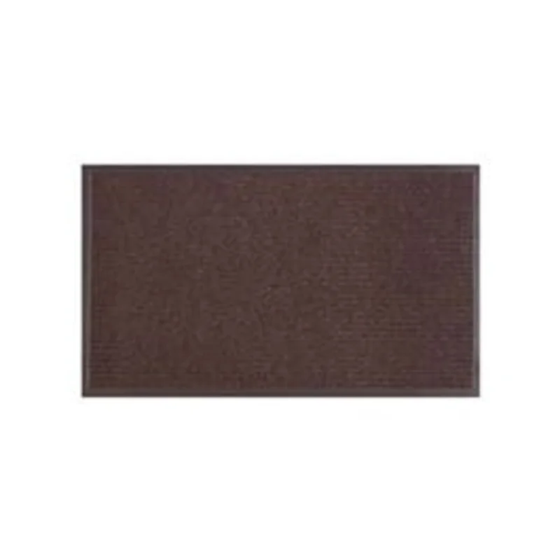 Floor Mat, Dual Rib Chocolate Brown, Indoor/Outdoor, 18 x 28-In.