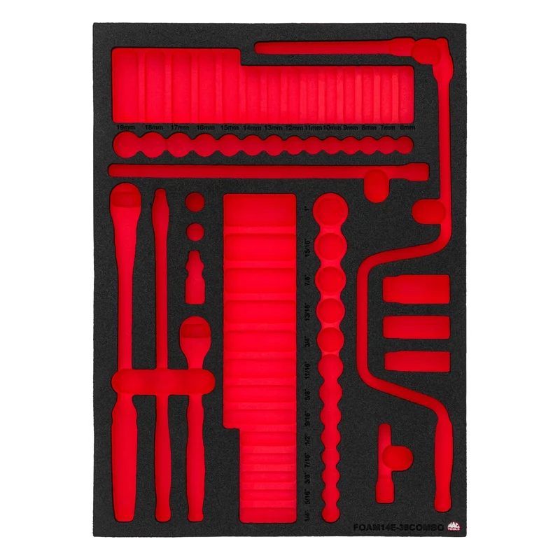 Foam Only - 3/8 Drive Combo Socket (FOAM14E-38COMBO Set)