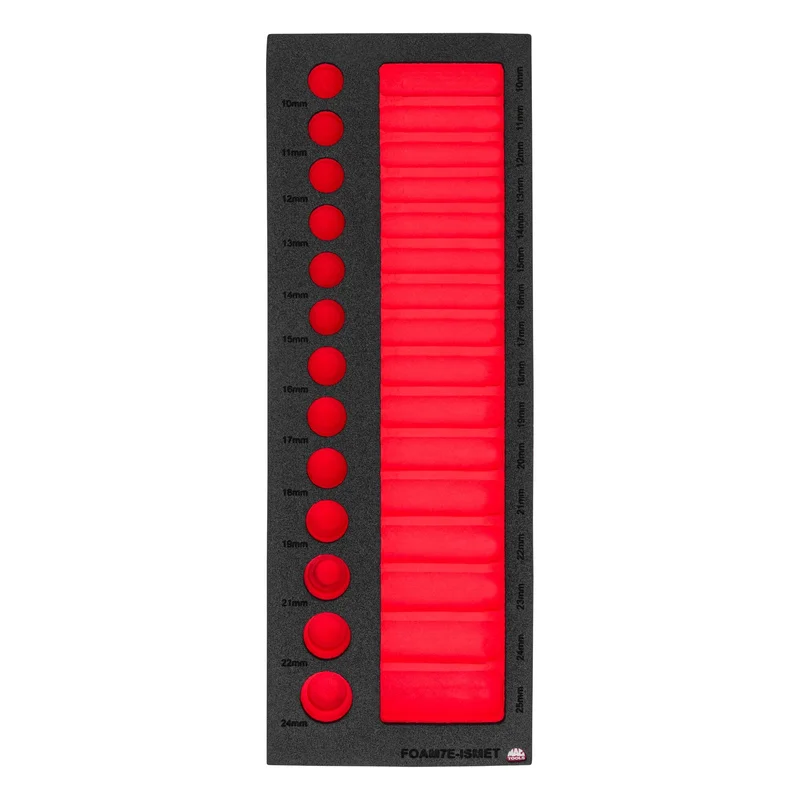 Foam Only - Impact Sockets Metric (FOAM7E-ISMET Set)