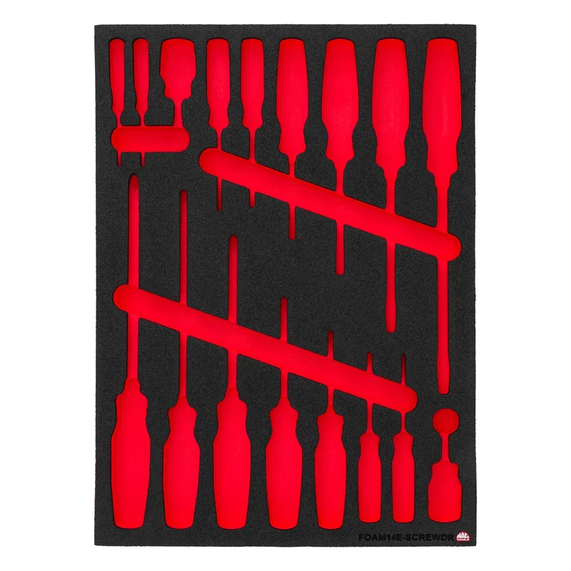 Foam Only - Screwdrivers (FOAM14E-SCREWDR Set)
