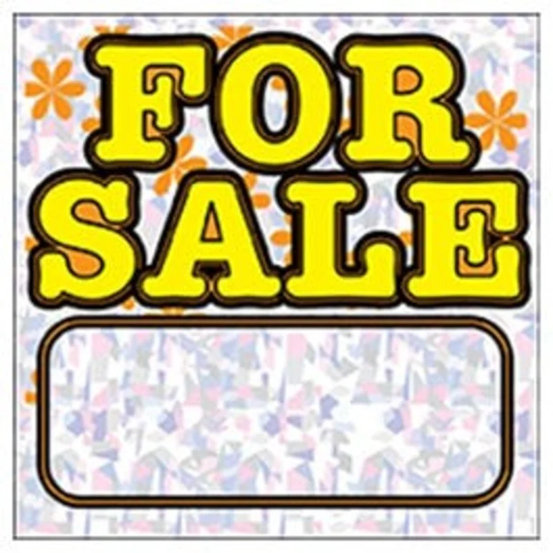 "For Sale" Sign, Polyethylene, 12 x 12-In.