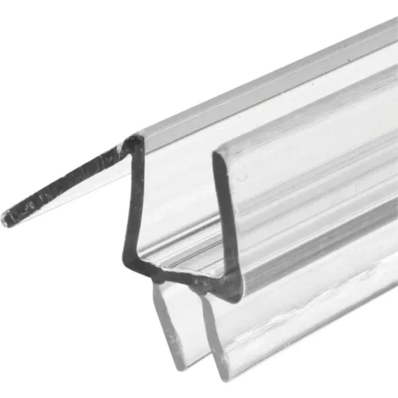 Frameless Shower Door Bottom Seal, 3/8 in. x 36 in., Vinyl, Clear M 6258-1
