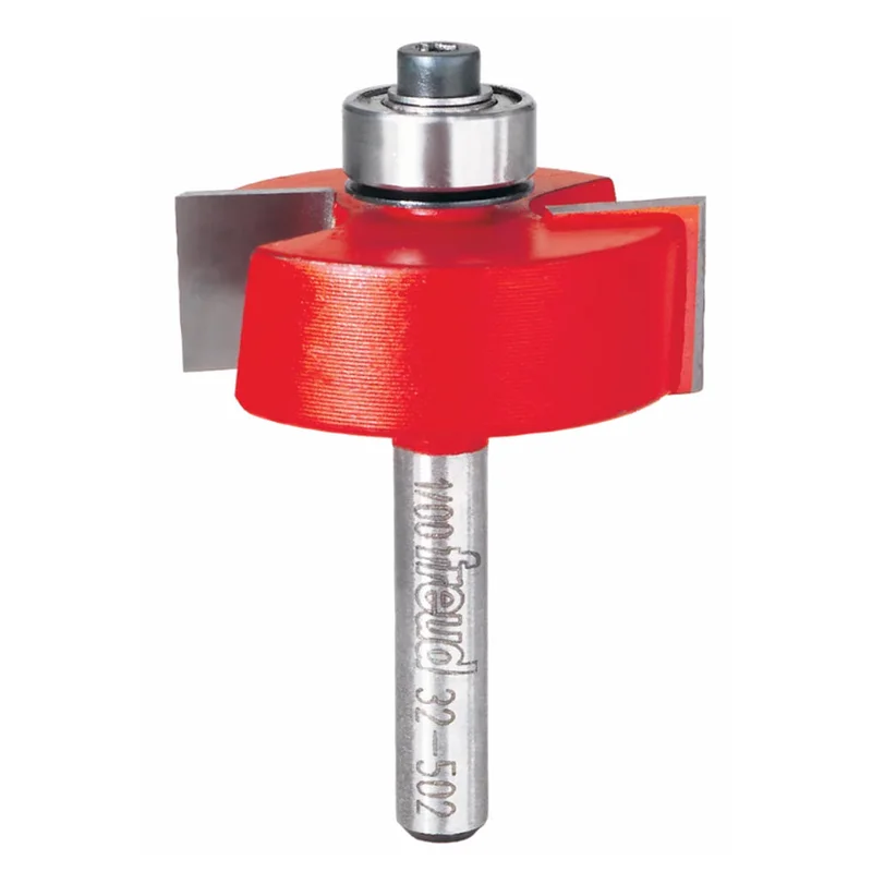 Freud 1/4" Shank Rabbeting Bits With Bearings