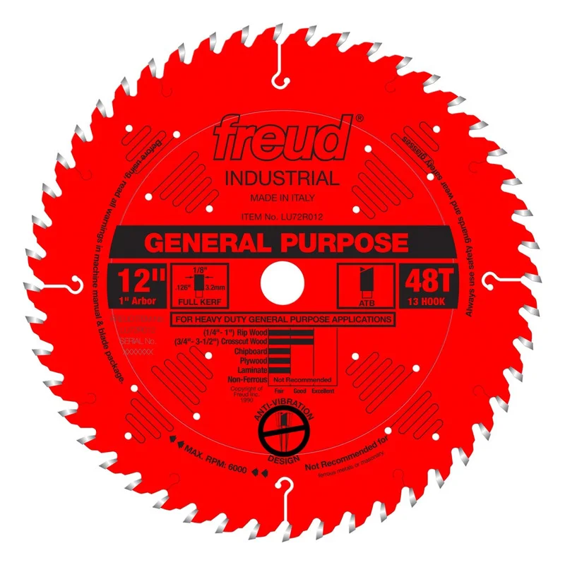 Freud 12" x 48T General Purpose Blade