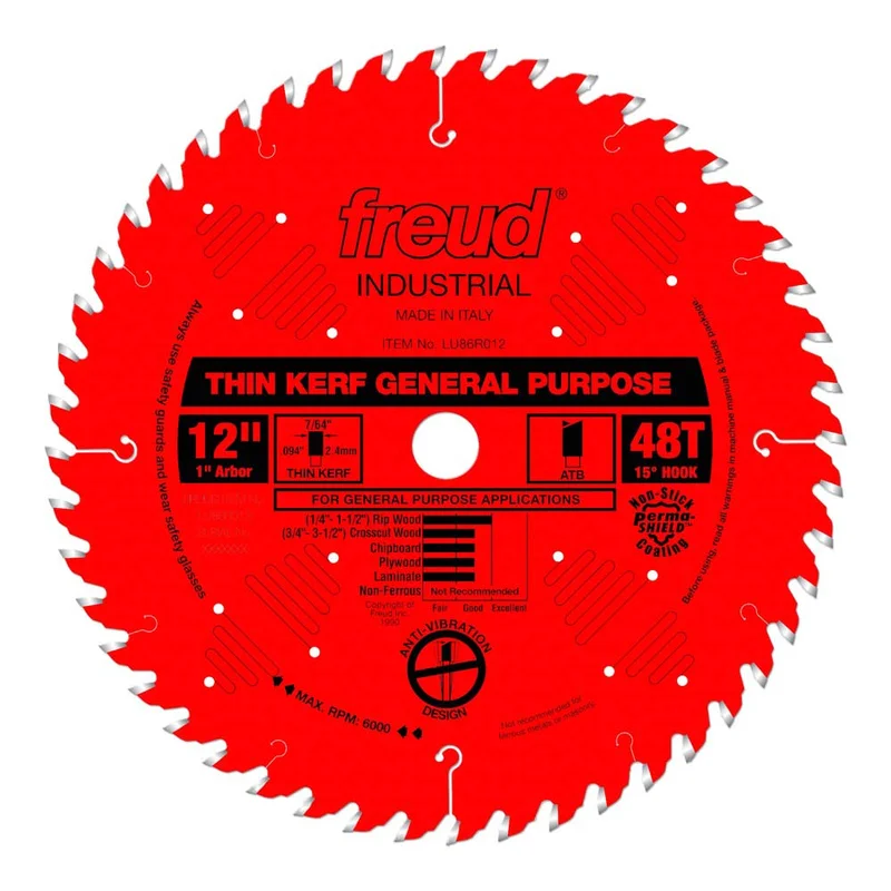 Freud 12" x 48T Thin Kerf General Purpose Blade