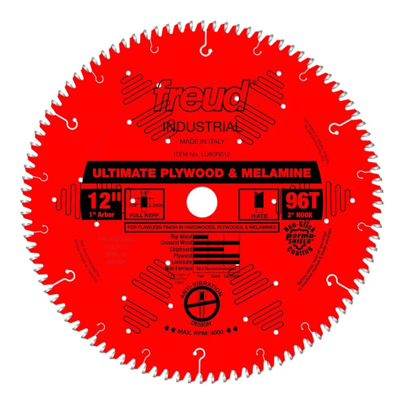 Freud 12" x 96T Ultimate Plywood & Melamine Blade