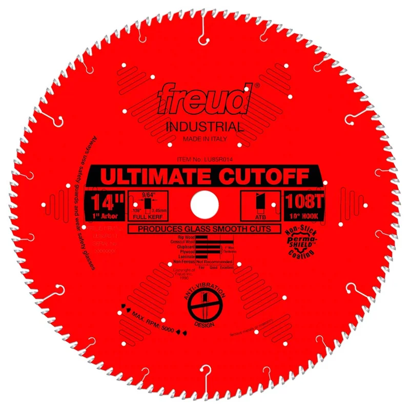 Freud 14" x 108T Ultimate Cut-Off Blade