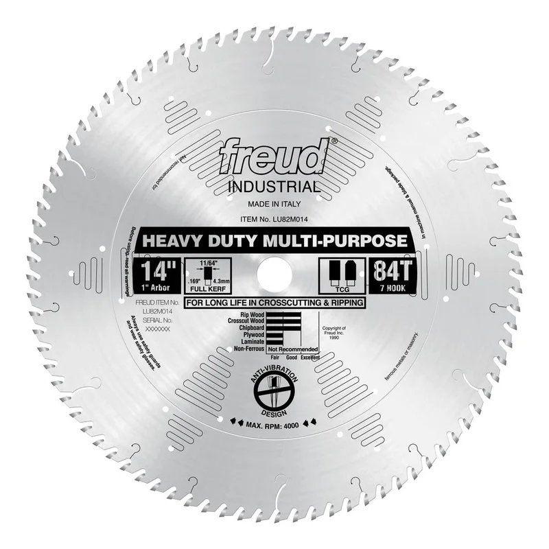 Freud 14" x 84T Heavy Duty Multi-Purpose Blade