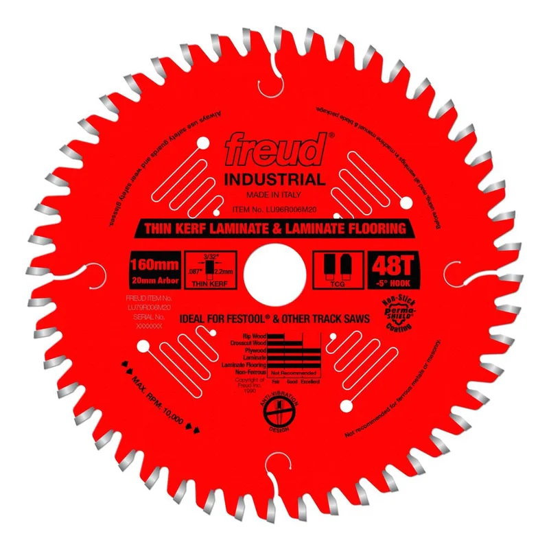 Freud 160 mm x 48T Thin Kerf Double Sided Laminate/Melamine Blade