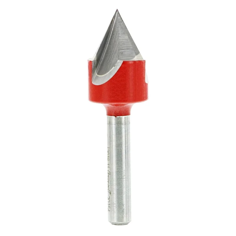 Freud 60 V Grooving Router Bit - 1/2" Diameter, 7/16" Cut, 1/4" Shank