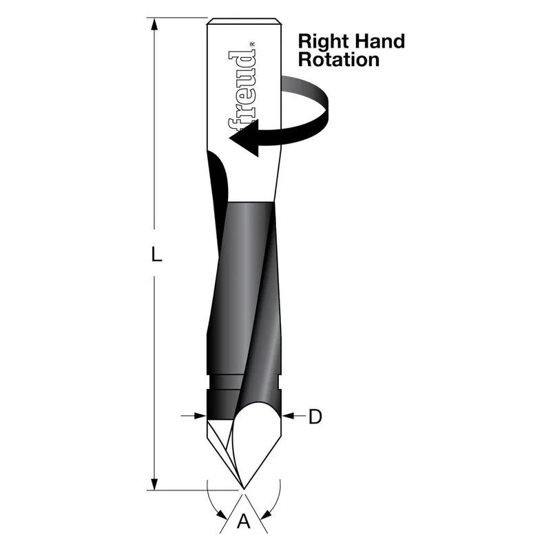 Freud 70mm Through Hole Boring Bits - 10mm Shank