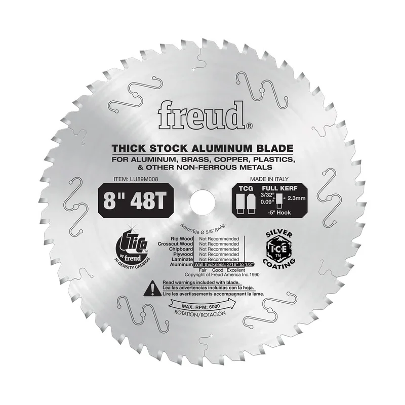 Freud 8" x 48T Thick Non-Ferrous Metal Blade