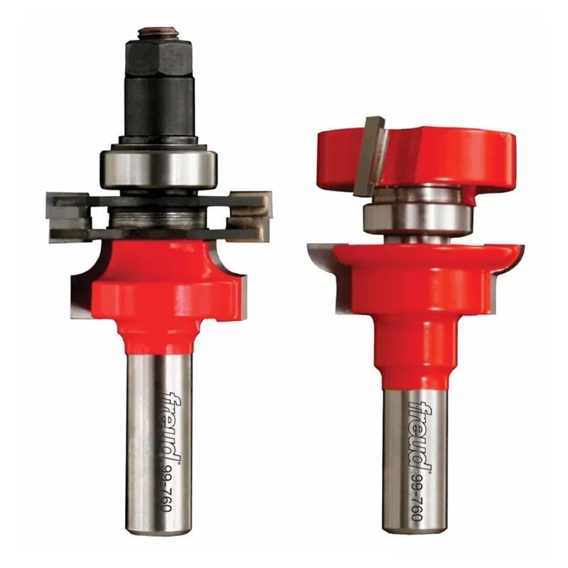 Freud Adjustable Rail & Stile Round Over Router Bit Set - 1-11/16" Diameter x 1/2" Shank