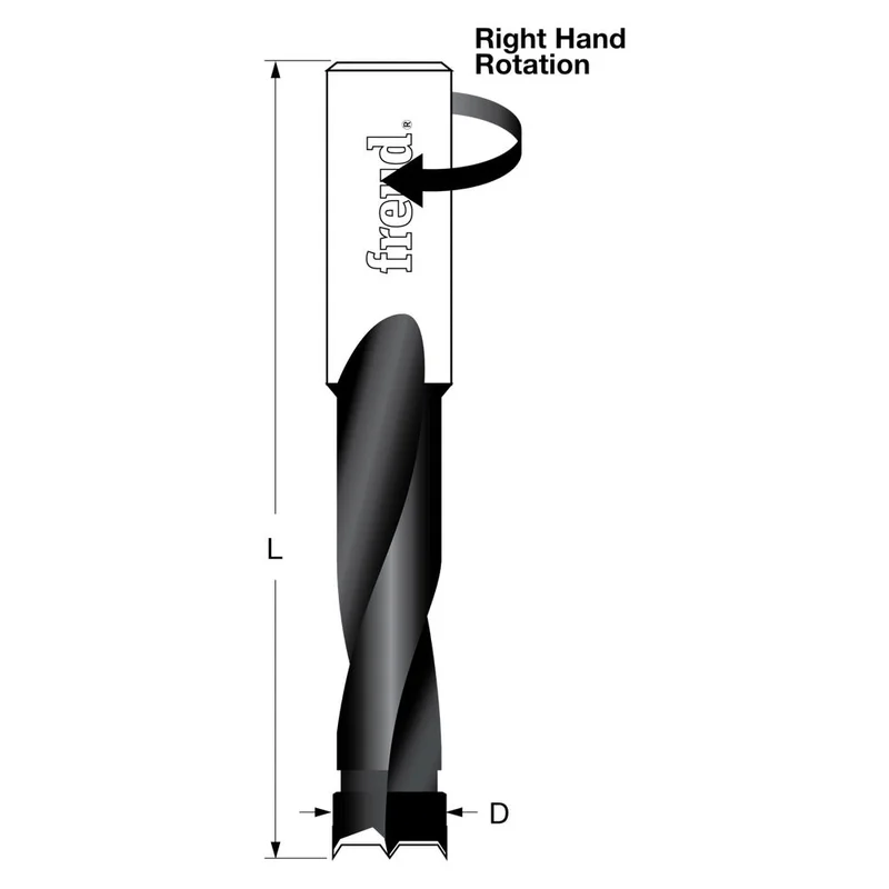 Freud Brad Point Boring Bits 70mm x 10mm Shank