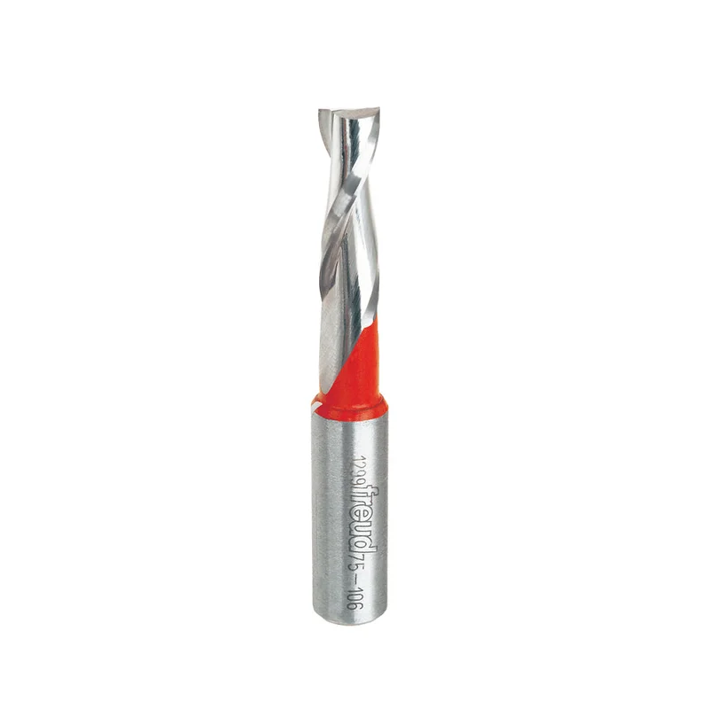 Freud Carbide Up Spiral Router Bit - 3/8" Diameter, 1-1/4" Cut, 1/2" Shank