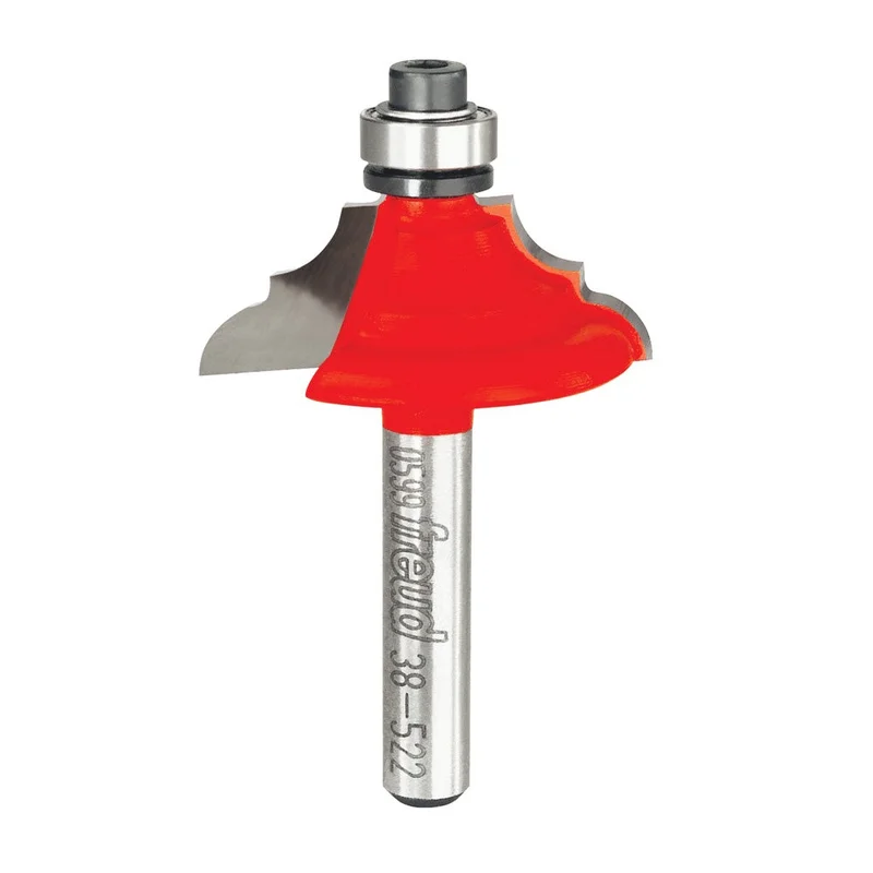 Freud Classical Bold Cove & Bead Router Bit - 1-1/4" Diameter, 7/16" Cut, 1/4" Shank