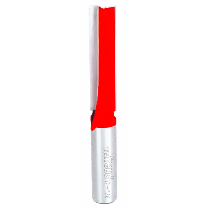 Freud Double Flute Straight Router Bit - 1/2" Diameter, 2" Cut, 1/2" Shank