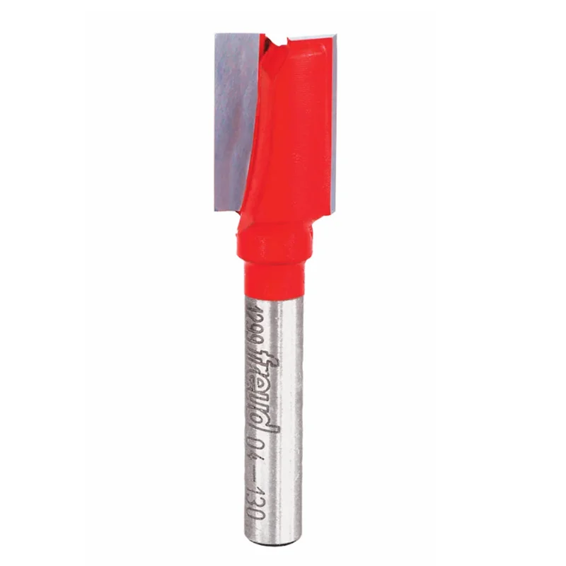 Freud Double Flute Straight Router Bit - 1/2" Diameter, 3/4" Cut, 1/4" Shank
