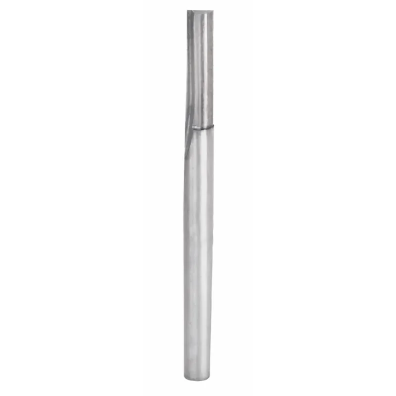 Freud Double Flute Straight Router Bit - 1/4" Diameter, 7/8" Cut, 1/4" Shank