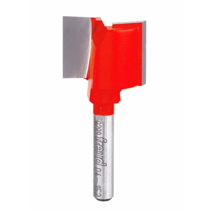 Freud Double Flute Straight Router Bit - 1" Diameter, 3/4" Cut, 1/4" Shank