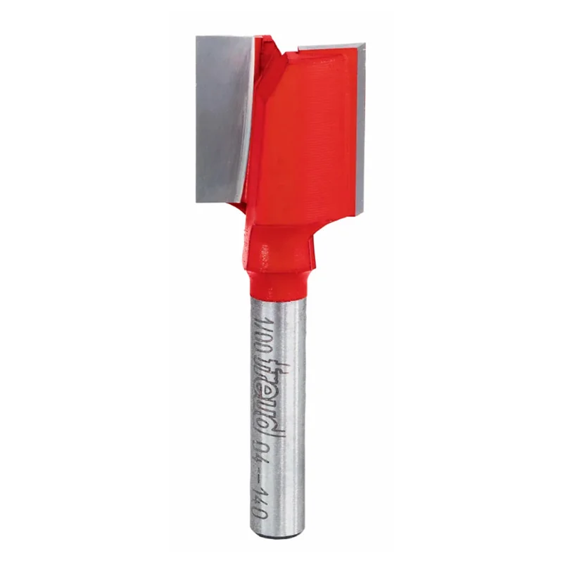 Freud Double Flute Straight Router Bit - 3/4" Diameter, 3/4" Cut, 1/4" Shank