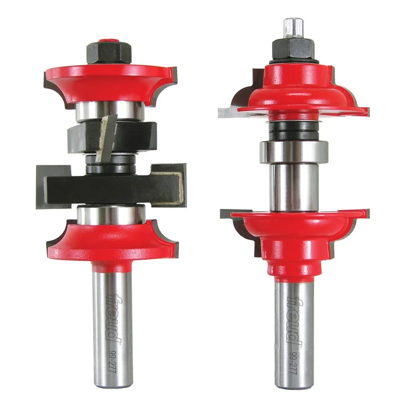 Freud Entry & Interior Door Router Bit System - 1-7/8" Diameter, 2-3/8" Cut, 1/2" Shank