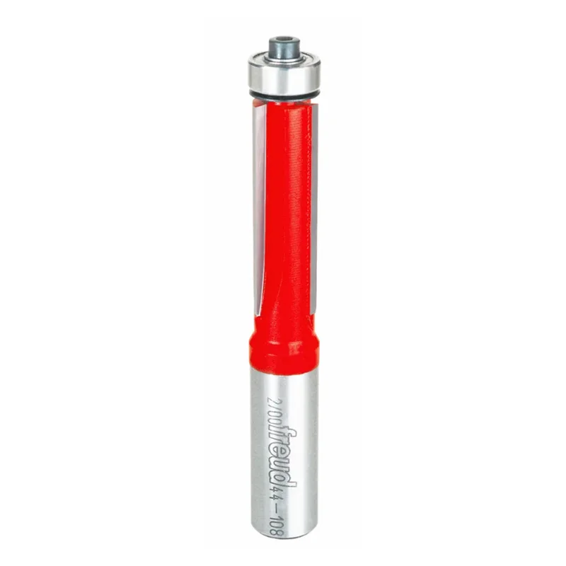 Freud Flush Trim Router Bit w/Bearing - 1/2" Diameter, 1-1/2" Cut, 1/2" Shank