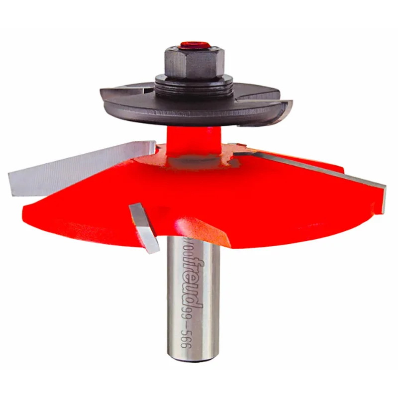 Freud Raised Panel Router Bit w/Back Cutters - 3-1/2" Diameter, 1" Cut, 1/2" Shank