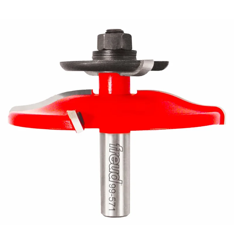 Freud Raised Panel Router Bit with Back Cutters - 3-1/2" Diameter, 1" Cut, 1/2" Shank
