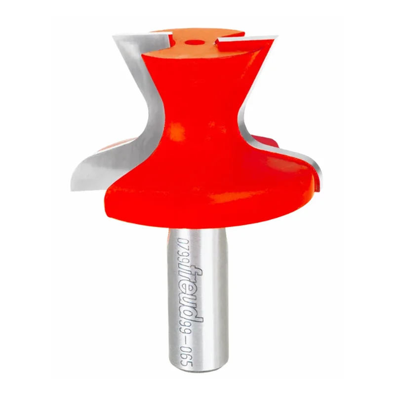 Freud Shank Finger Pull Door Lip Router Bit - 2" Diameter, 1-1/4" Cut, 1/2" Shank