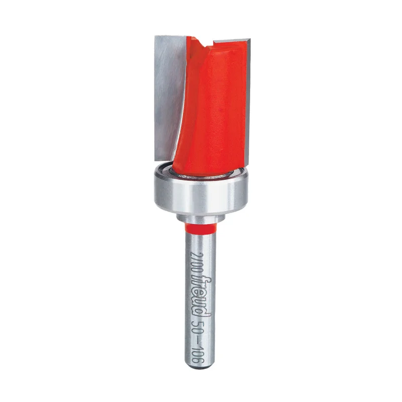 Freud Top Bearing Flush Trim Router Bit - 3/4" Diameter, 1" Cut, 1/4" Shank